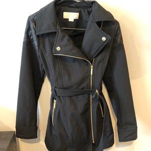 Michael Kors Black Trench Jacket w/ Gold Hardware